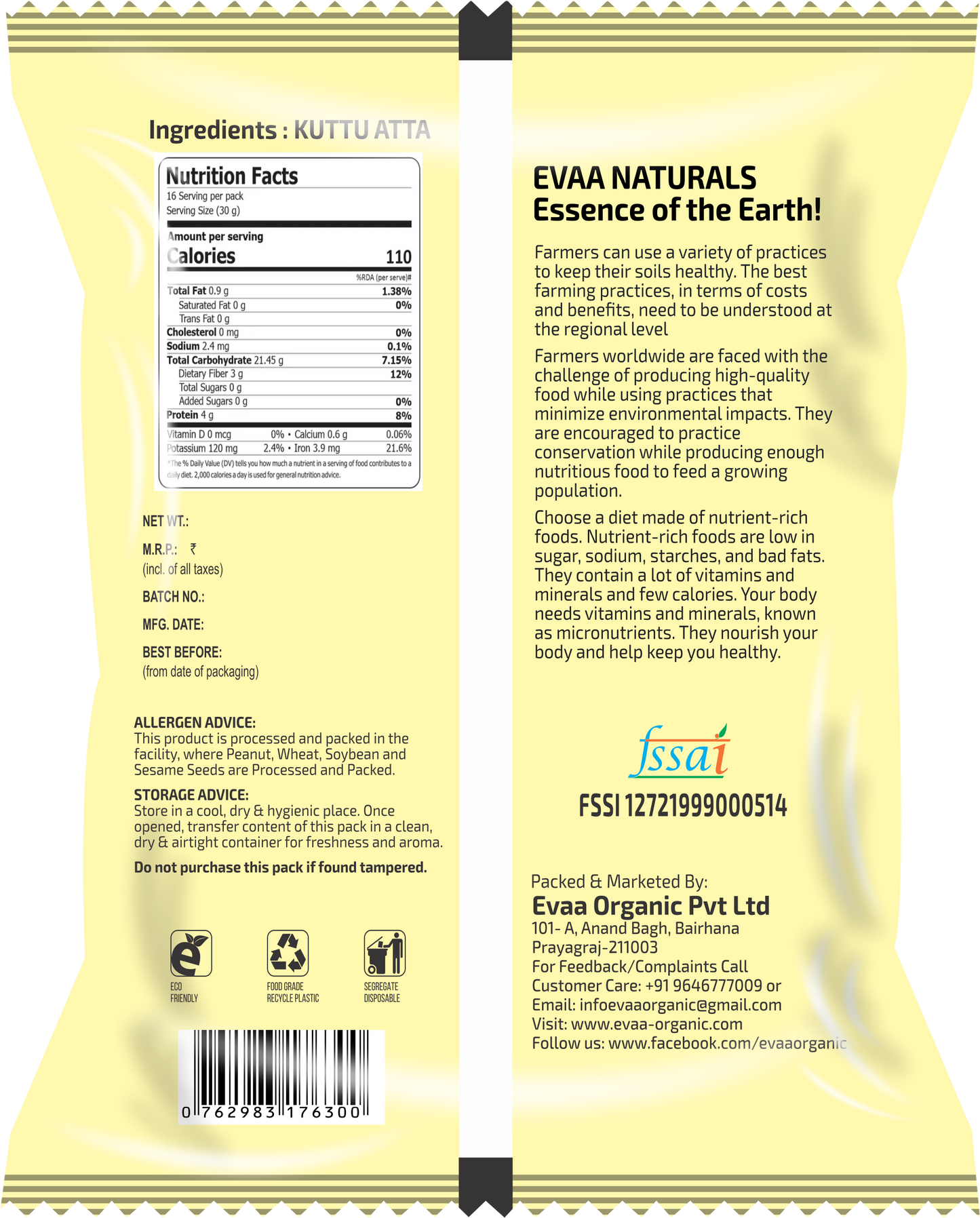 Kuttu Atta 500 GM