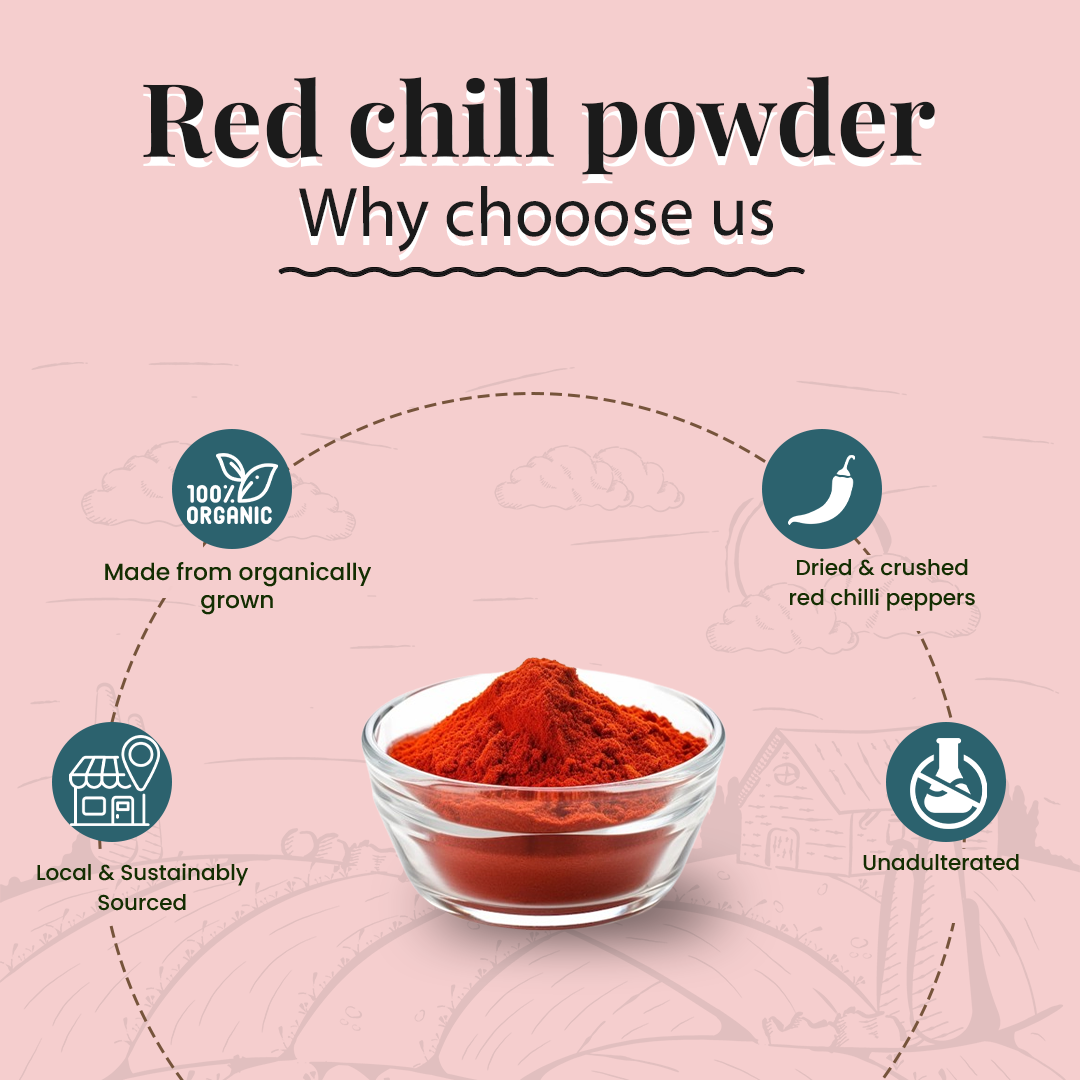 Red Chilli Powder - Evaa Naturals