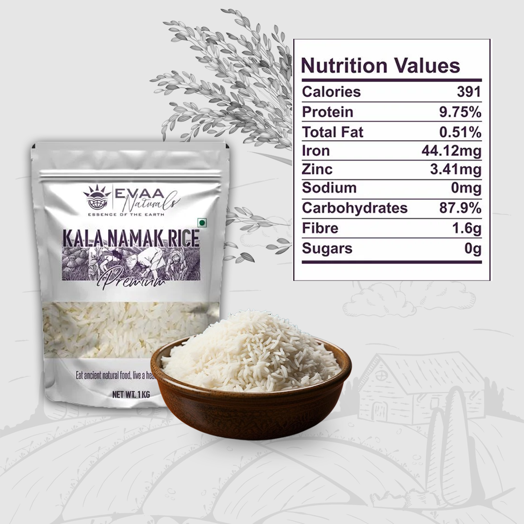 Kala Namak Rice - Evaa Naturals