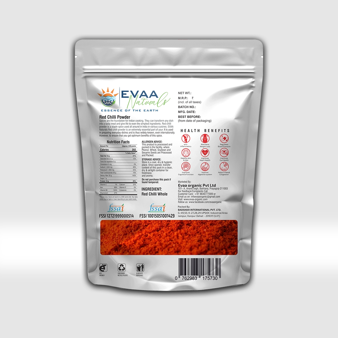 Red Chilli Powder - Evaa Naturals
